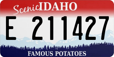 ID license plate E211427