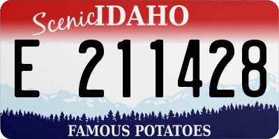 ID license plate E211428