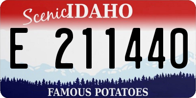 ID license plate E211440