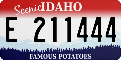 ID license plate E211444