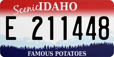ID license plate E211448
