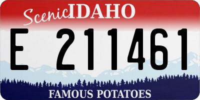 ID license plate E211461
