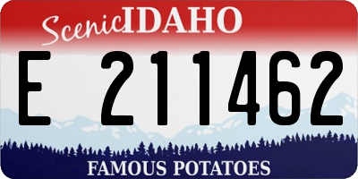 ID license plate E211462