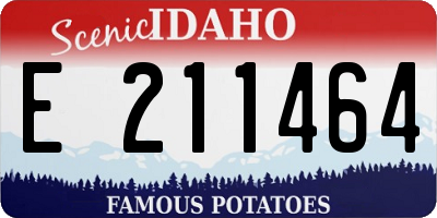 ID license plate E211464