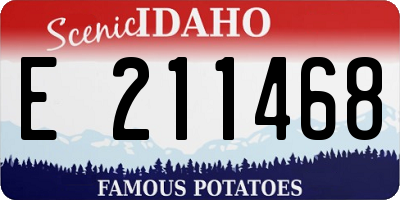 ID license plate E211468