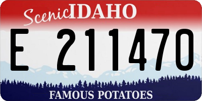 ID license plate E211470