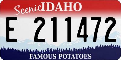 ID license plate E211472