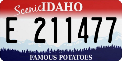 ID license plate E211477