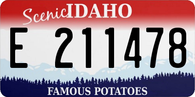 ID license plate E211478