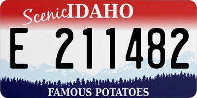 ID license plate E211482