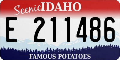 ID license plate E211486