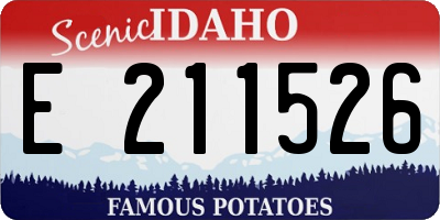 ID license plate E211526