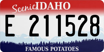 ID license plate E211528