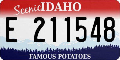 ID license plate E211548