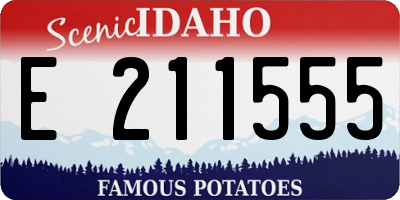 ID license plate E211555