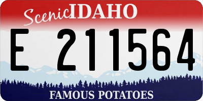 ID license plate E211564