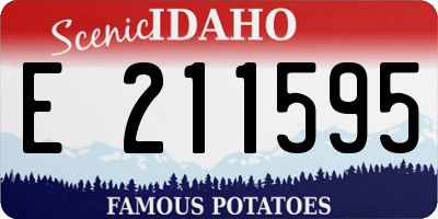 ID license plate E211595