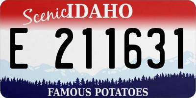 ID license plate E211631