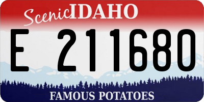 ID license plate E211680