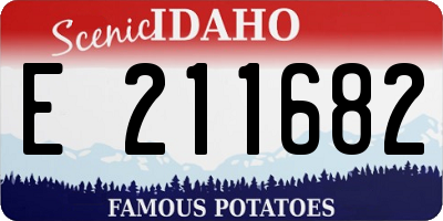 ID license plate E211682