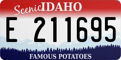 ID license plate E211695
