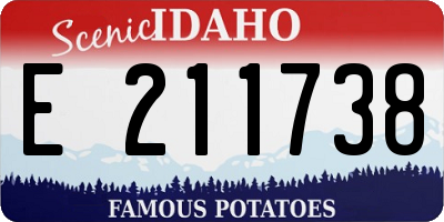 ID license plate E211738