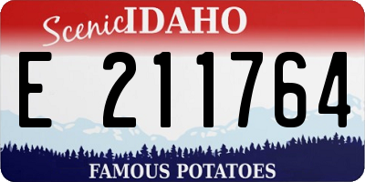 ID license plate E211764