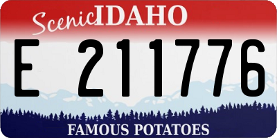 ID license plate E211776
