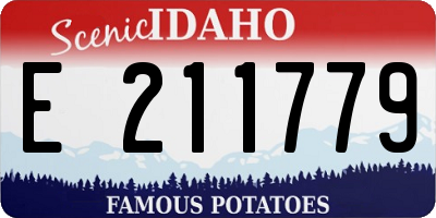 ID license plate E211779