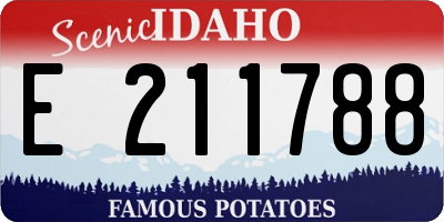 ID license plate E211788