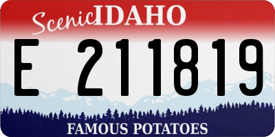 ID license plate E211819