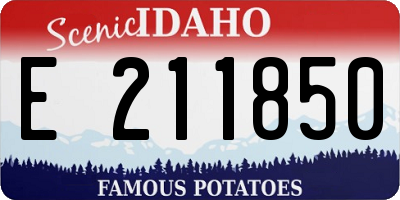 ID license plate E211850