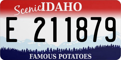 ID license plate E211879