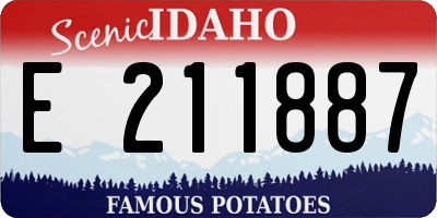 ID license plate E211887