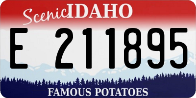 ID license plate E211895