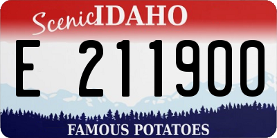 ID license plate E211900