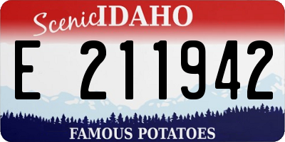 ID license plate E211942