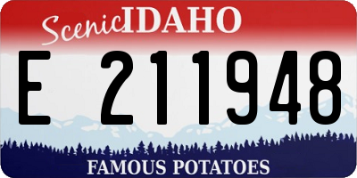 ID license plate E211948