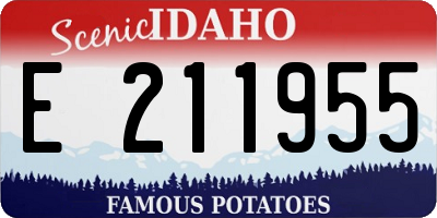 ID license plate E211955