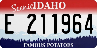 ID license plate E211964