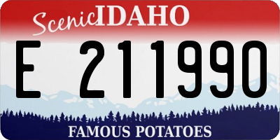 ID license plate E211990