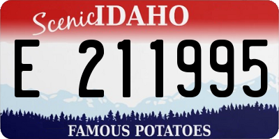 ID license plate E211995