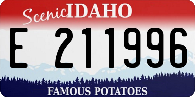 ID license plate E211996