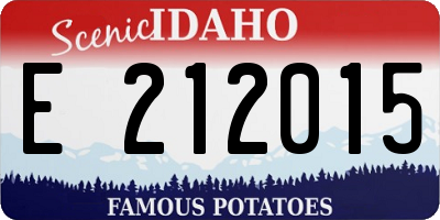 ID license plate E212015