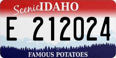 ID license plate E212024