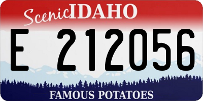 ID license plate E212056