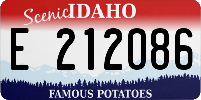 ID license plate E212086