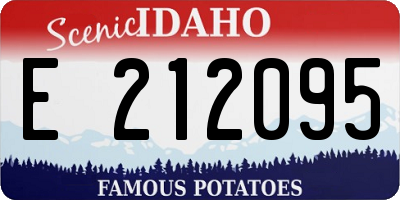 ID license plate E212095