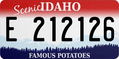 ID license plate E212126