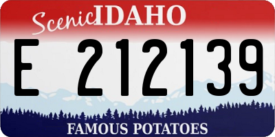ID license plate E212139